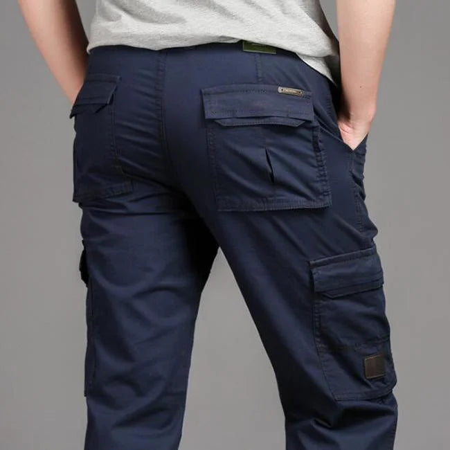 Dunkelblaue Cargo Chino Herren