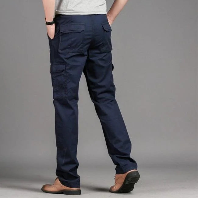 Dunkelblaue Cargo Chino Herren