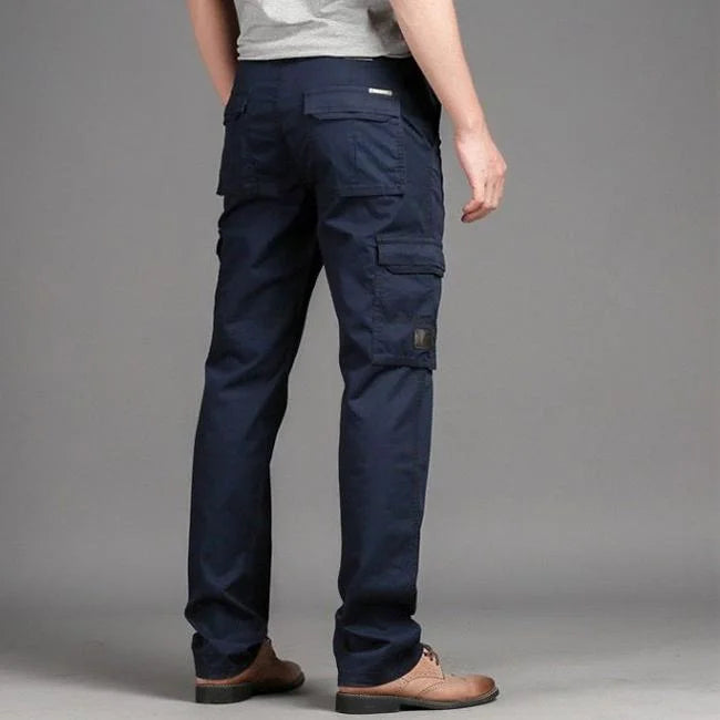 Dunkelblaue Cargo Chino Herren