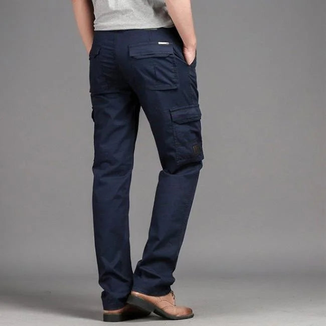 Dunkelblaue Cargo Chino Herren