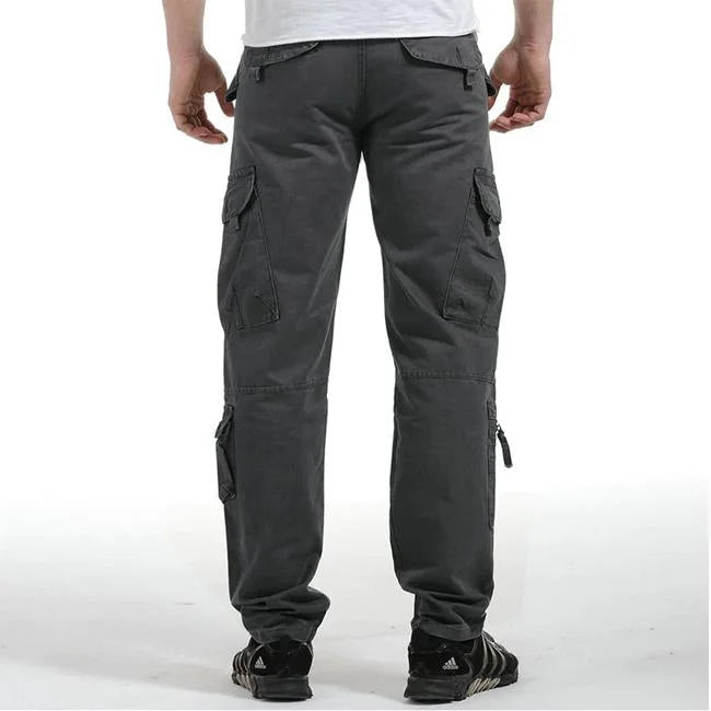 Cargohose Herren Straight Fit mit runden Taschen