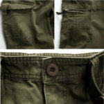 Cargohose Herren Straight Fit mit runden Taschen