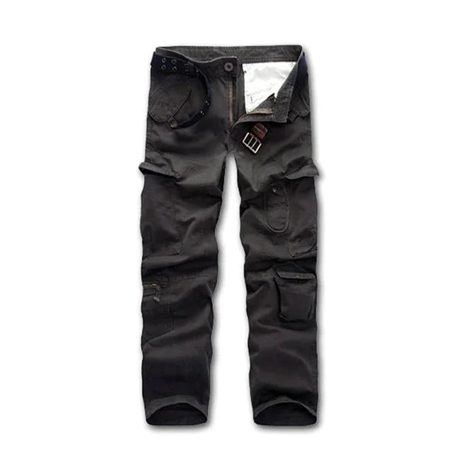 Cargohose Herren Straight Fit mit runden Taschen