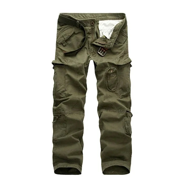 Cargohose Herren Straight Fit mit runden Taschen