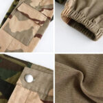 Bicolor Camouflage Cargohose Damen