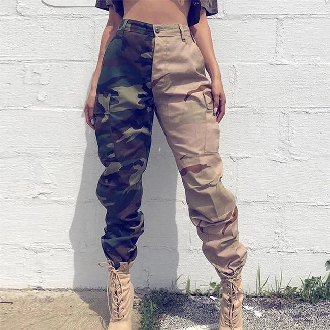 pantalon-cargo-femme-camouflage-945.jpg Bicolor Camouflage Cargohose Damen