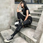 Streetwear Cargohose Damen Sobiru