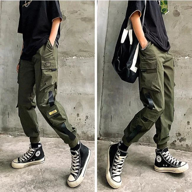 Streetwear Cargohose Damen Sobiru
