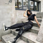 Streetwear Cargohose Damen Sobiru