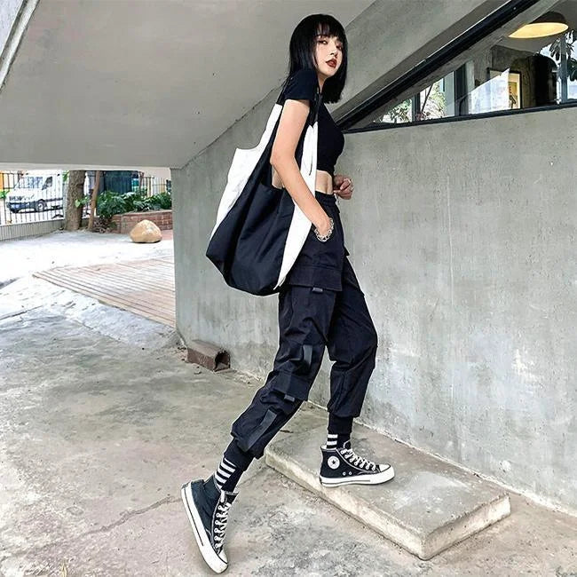 Streetwear Cargohose Damen Sobiru