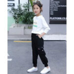 Schwarze Jogger Cargohose Mädchen