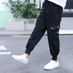 Schwarze Jogger Cargohose Mädchen