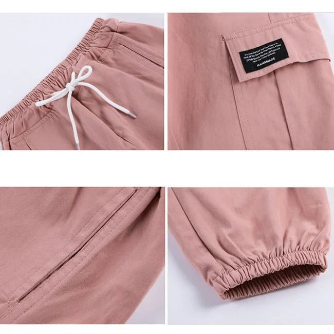 High Waist Cargohose Mädchen