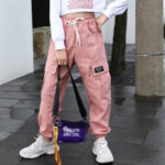 High Waist Cargohose Mädchen