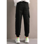 Schwarze Sport Cargohose Mädchen