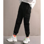 Schwarze Sport Cargohose Mädchen