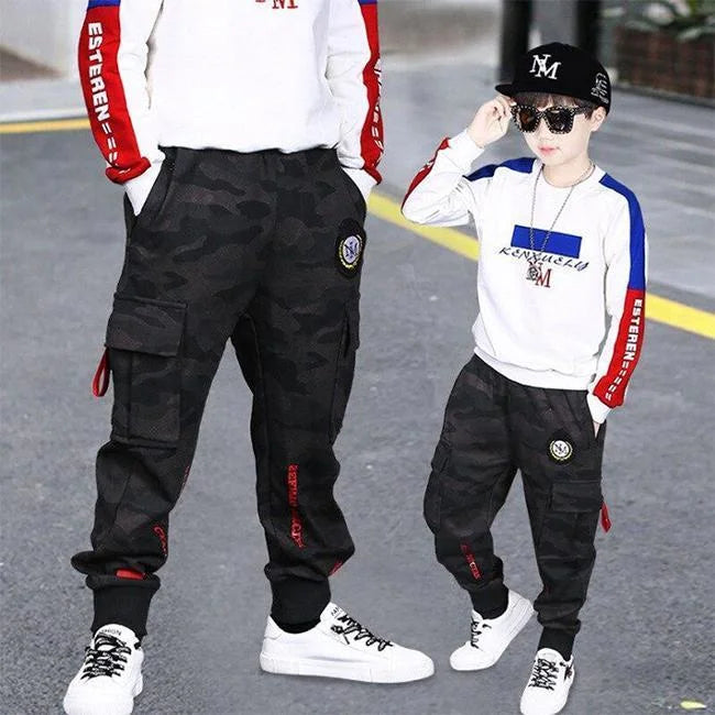 Camouflage Jogger Cargohose Jungen