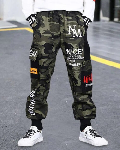 Streetwear Camouflage Cargohose Jungen