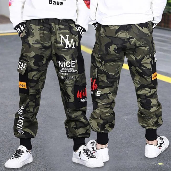 Streetwear Camouflage Cargohose Jungen