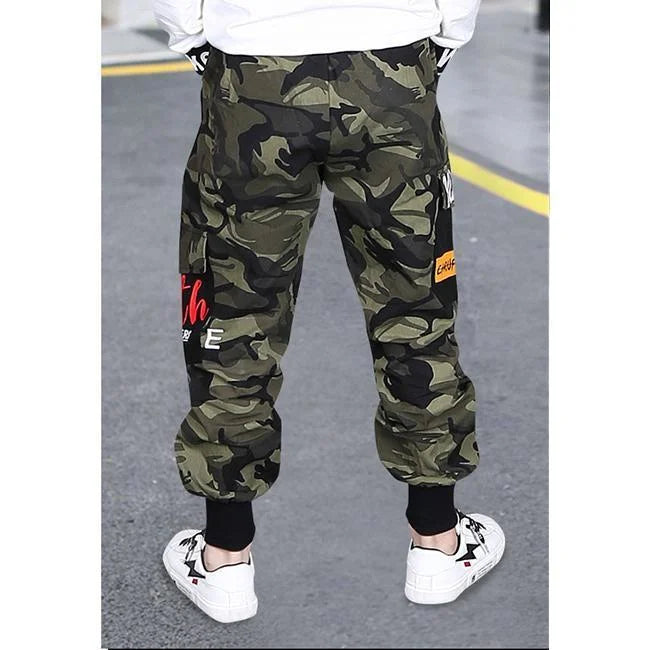 Streetwear Camouflage Cargohose Jungen