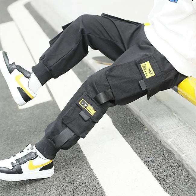 Streetwear Cargohose Jungen mit Riemen