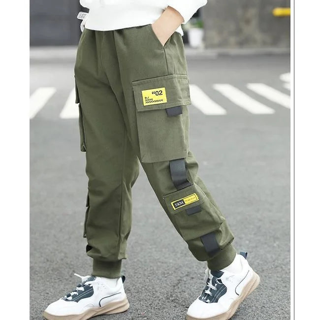 Streetwear Cargohose Jungen mit Riemen