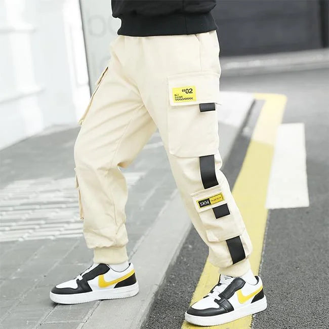 Streetwear Cargohose Jungen mit Riemen