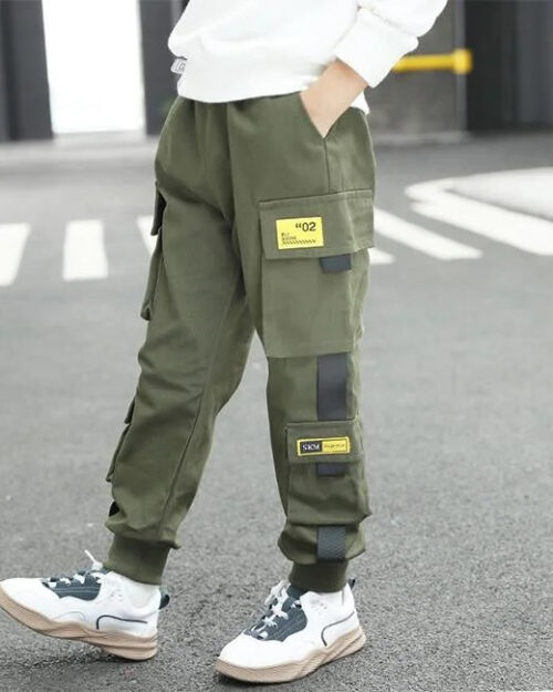 Streetwear Cargohose Jungen mit Riemen
