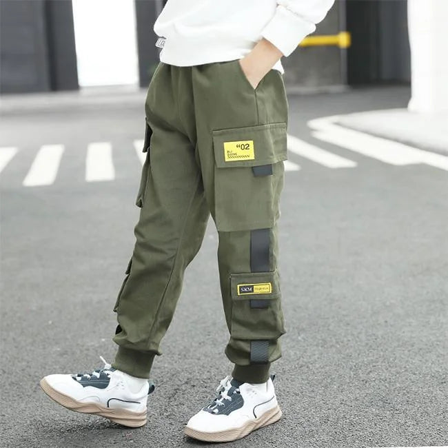 pantalon-cargo-garcon-14-ans-715.jpg Streetwear Cargohose Jungen mit Riemen