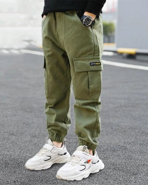 Cargohose Jungen Grün
