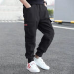 Cargohose Jungen Grün Schwarz Beige