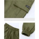 Cargohose Jungen Grün Schwarz Beige