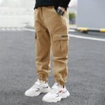 Cargohose Jungen Beige