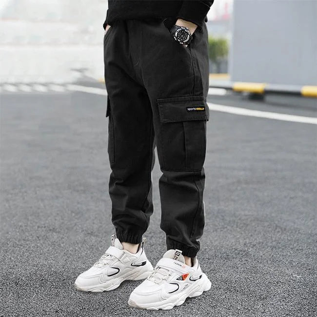 Cargohose Jungen Schwarz