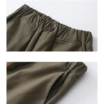 Cargohose Jungen Khaki mit Kletttaschen