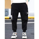 Schwarze Jogger Cargohose Jungen K&K