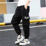 Schwarze Jogger Cargohose Jungen K&K