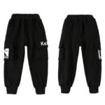 Schwarze Jogger Cargohose Jungen K&K