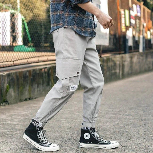 Hellgraue Cargohose Herren