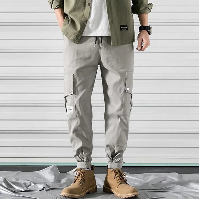 Hellgraue Cargohose Herren