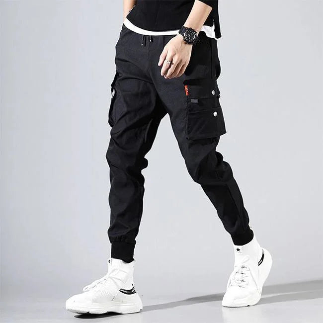 Schwarze Hip Hop Cargohose Herren