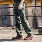 Tactical Cargohose Herren Straight Fit in Khaki