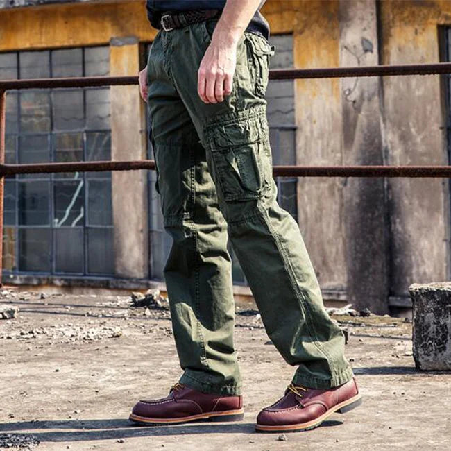 Tactical Cargohose Herren Straight Fit in Khaki