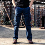 Tactical Cargohose Herren Straight Fit in Blau