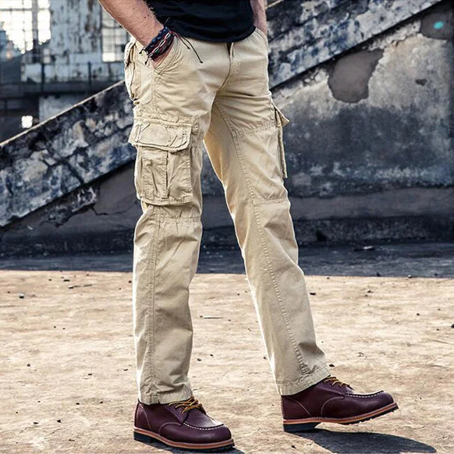 pantalon-cargo-homme-coupe-droite-806.jpg Tactical Cargohose Herren Straight Fit in Beige
