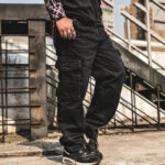 Cargo Jeans Herren Große Größen in Schwarz