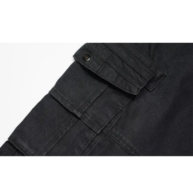 Cargo Jeans Herren Große Größen in Schwarz