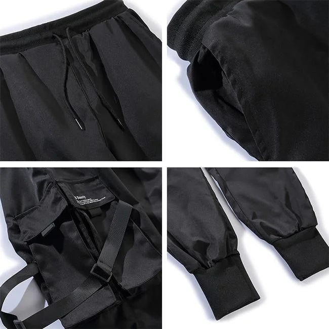 Schwarze Cargohose Herren Shadow Slim Fit