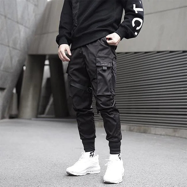 Schwarze Cargohose Herren Shadow Slim Fit