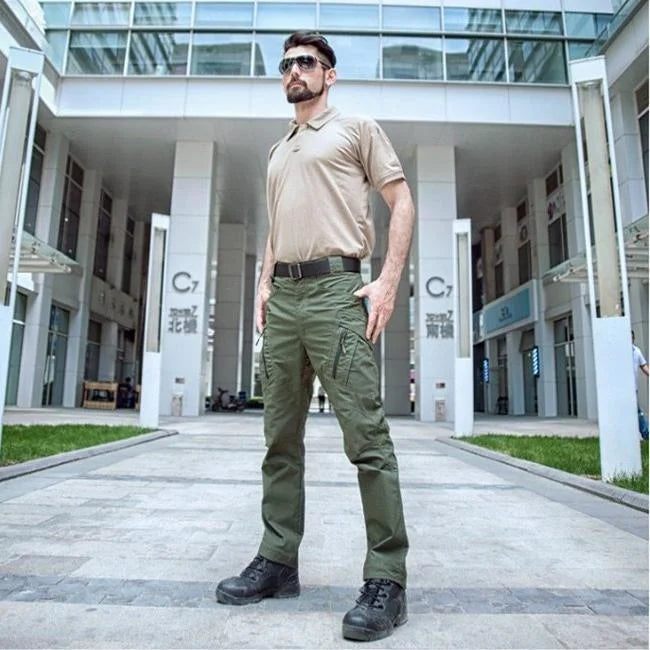 Wasserdichte Cargohose Herren Grün